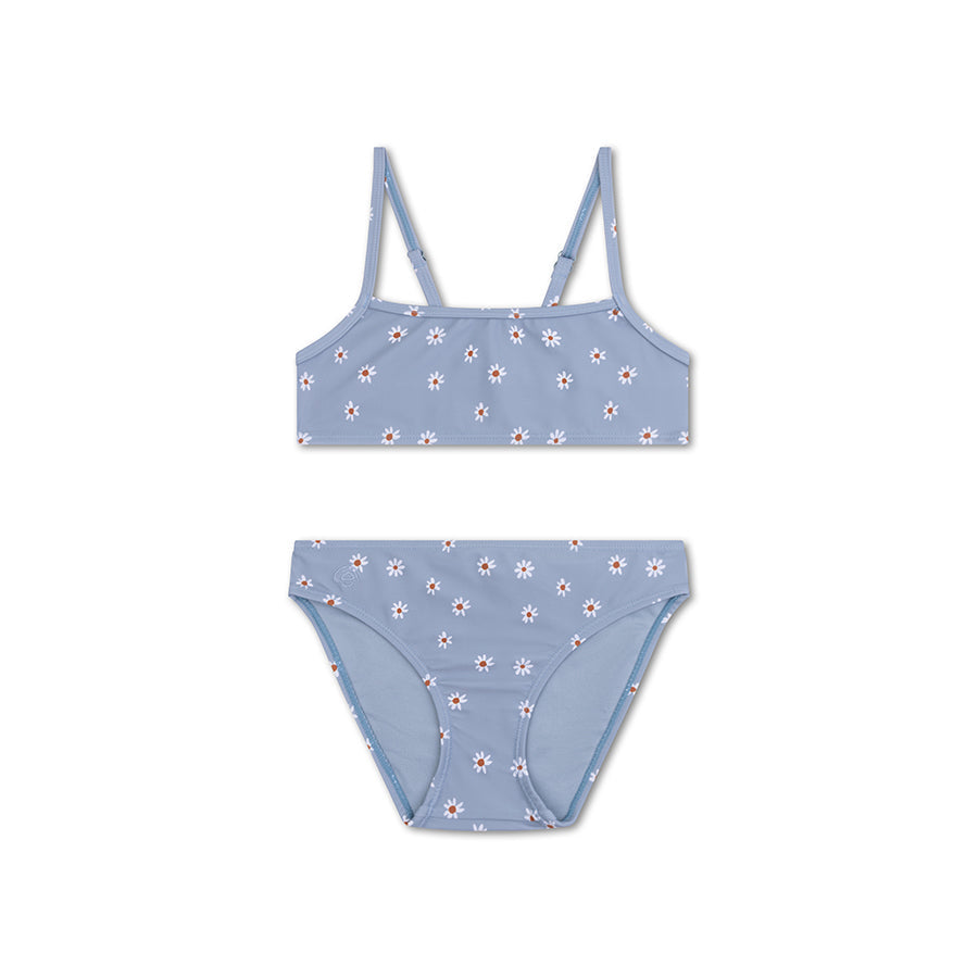 Madeliefjebloem | blauwe meisjes uv bikini