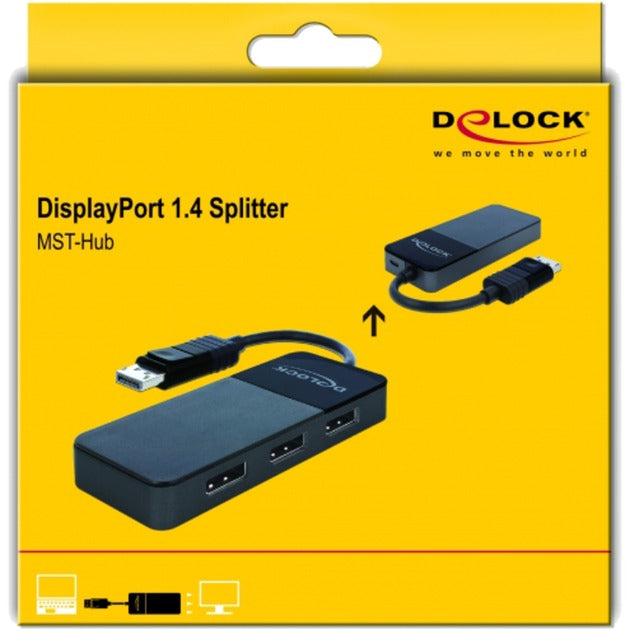 DeLOCK DeLOCK DisplayPort 1.4 in > 3x DisplayPort uit