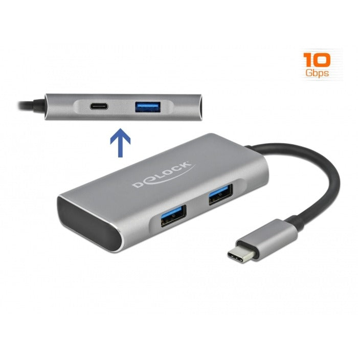 DeLOCK DeLOCK Externe USB 3.2 Gen 2 USB Type-C Hub