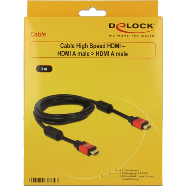DeLOCK DeLOCK High Speed ​​HDMI – HDMI A mannelijk > HDMI A mannelijk