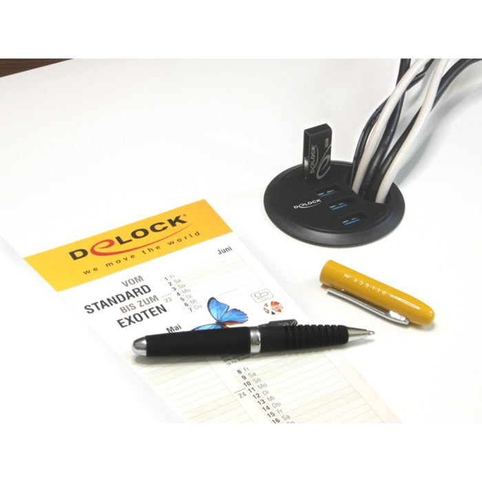 DeLOCK DeLOCK In-Desk Hub 4-poorts USB 3.0