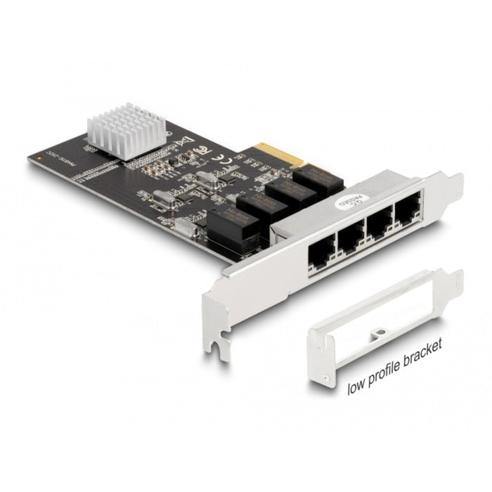 DeLOCK DeLOCK PCI Express x4-kaart 4 x RJ45 Gigabit LAN