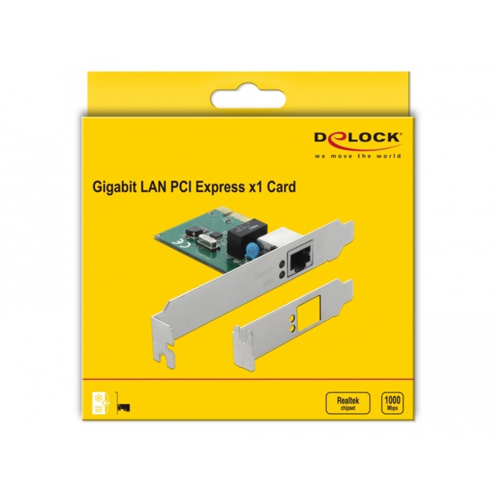 DeLOCK DeLOCK PCIe kaart 1x Gigabit LAN