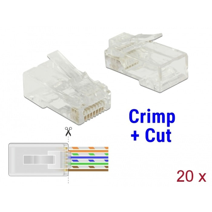 DeLOCK DeLOCK RJ45 Crimp+Cut Plug Cat.5e UTP
