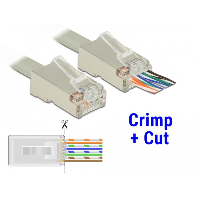 DeLOCK DeLOCK RJ45 Crimp+Cut Plug Cat.6 STP