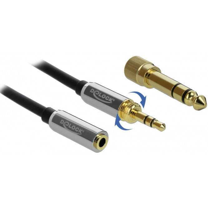 DeLOCK DeLOCK Stereo Jack 3,5 mm 3-Pin mannelijk > vrouwelijk