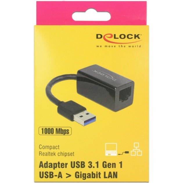 DeLOCK DeLOCK SuperSpeed ​​USB-A (USB 3.1 Gen 1) mannelijk > Gigabit LA