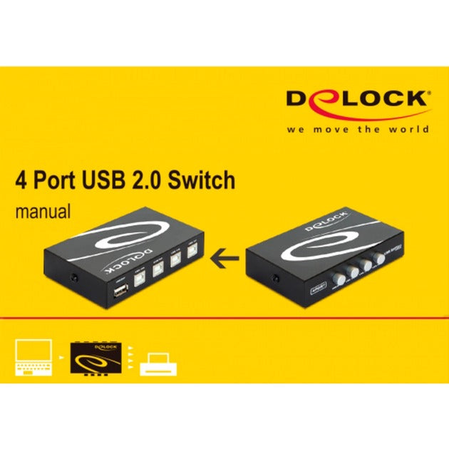 DeLOCK DeLOCK Switch USB 2.0 4-poorts handleiding