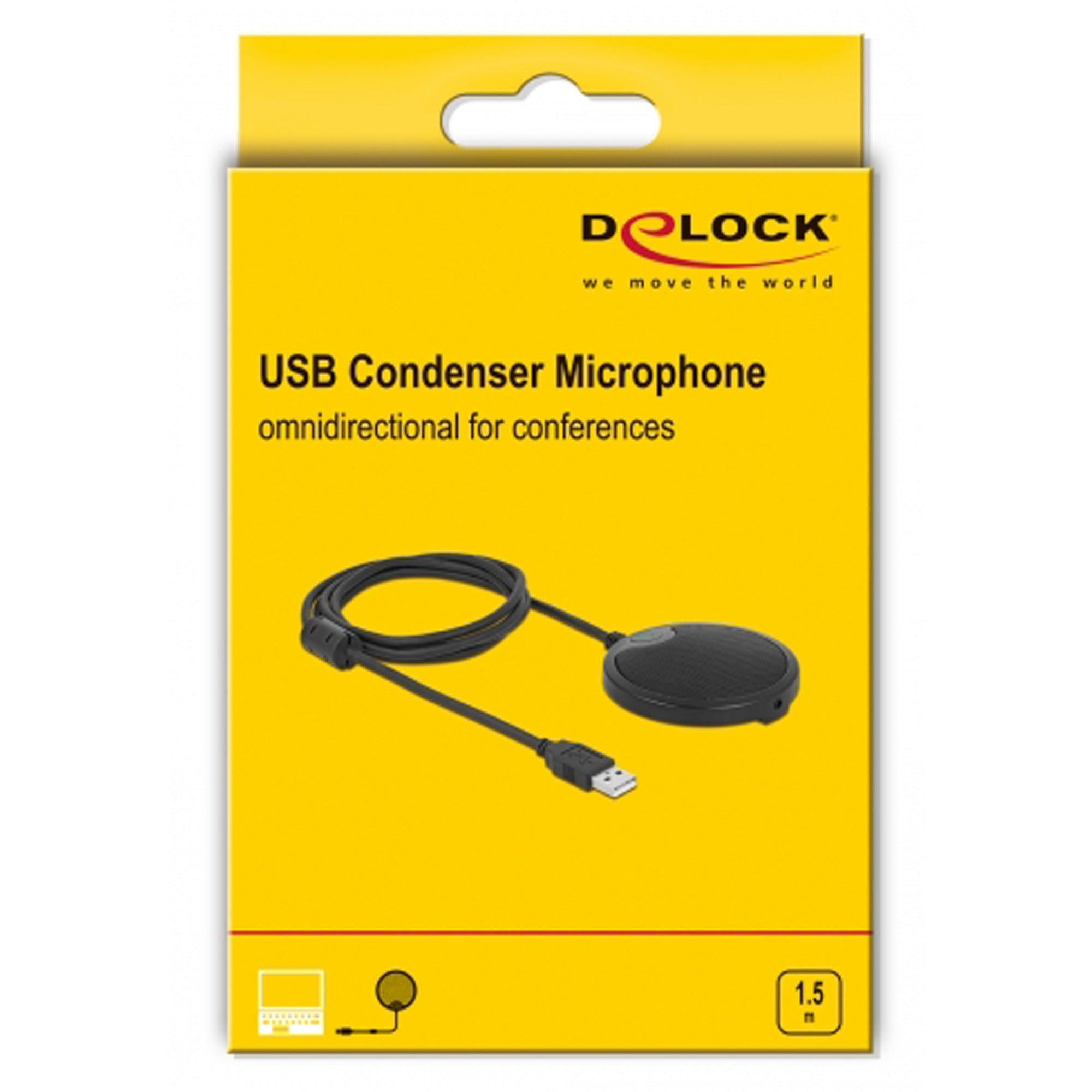 DeLOCK DeLOCK USB Condenser Microphone Omnidirectional for Confe