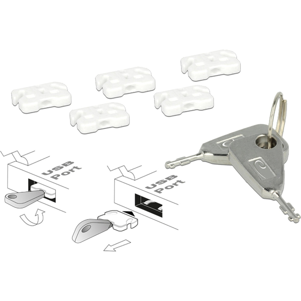 DeLOCK DeLOCK USB-poortblokker voor USB-A vrouwelijk