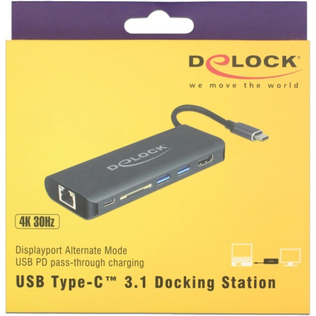 DeLOCK DeLOCK USB Type-C 3.1 Docking Station HDMI 4K 30 Hz, Giga