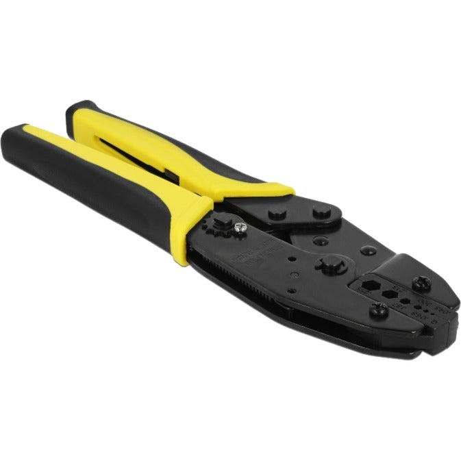 Delock universele coax krimptang (zwart geel, 6 diameters)