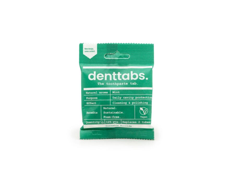 Denttabs tandpasta tabletten - met fluor - mint