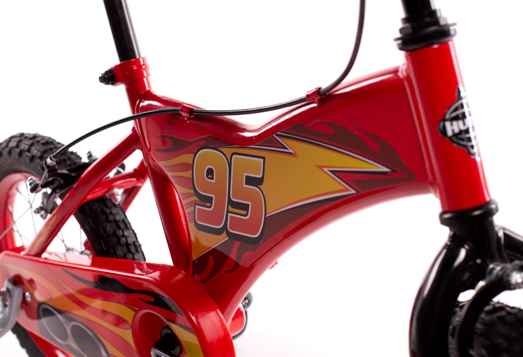 Disney autos disney cars kinderfiets - jongens - 14 inch - rood - twee handremmen
