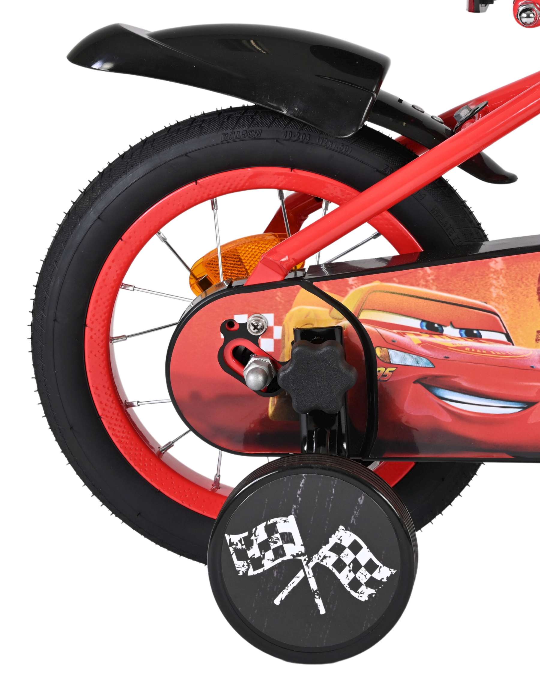 Disney autos disney cars kinderfiets - jongens - 12 inch - rood