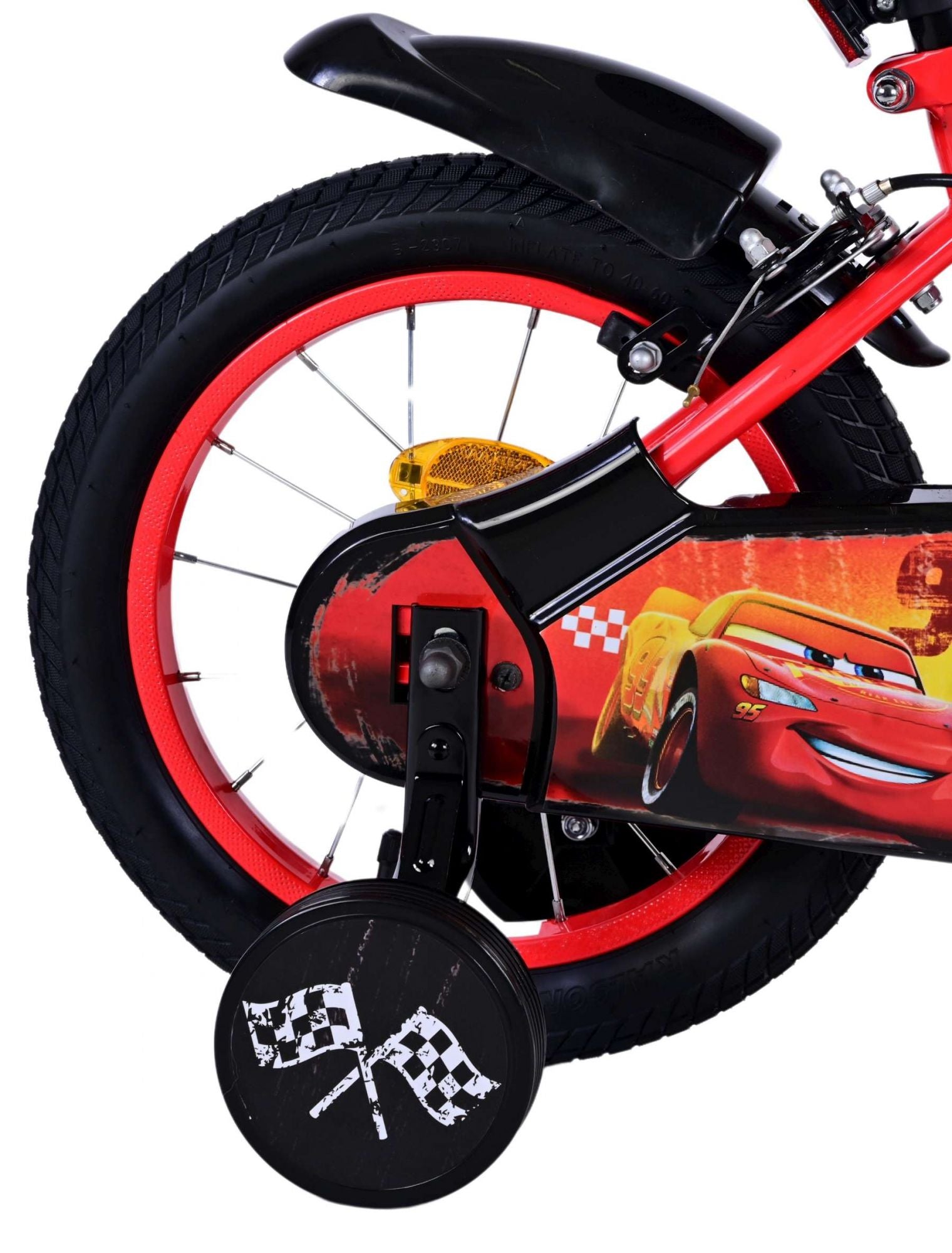 Disney Disney Kinderfiets Jongens 14 inch Rood Twee handremmen