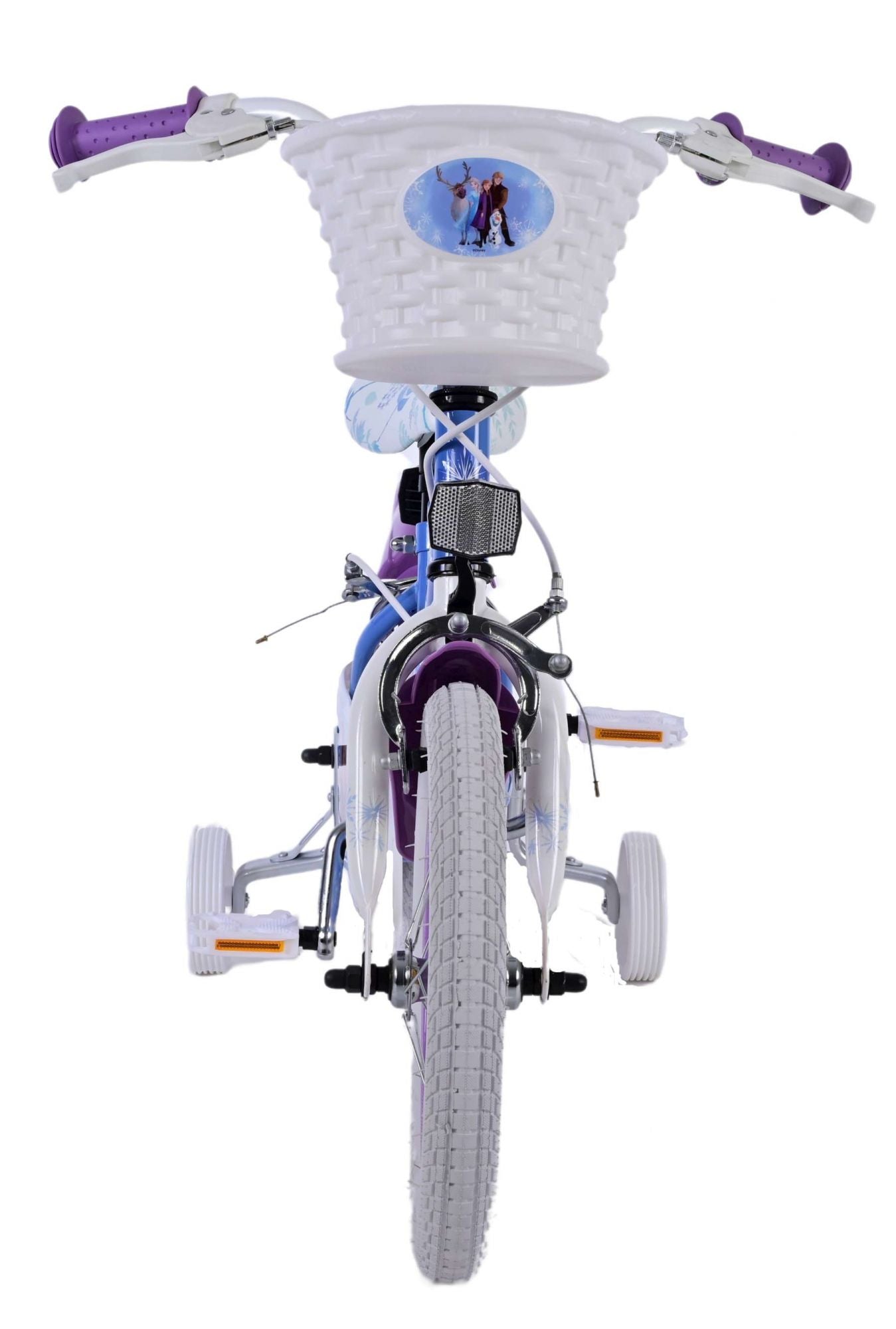 Disney Frozen 2 Kinderfiets Meisjes 14 inch Blauw Paars Twee handremmen