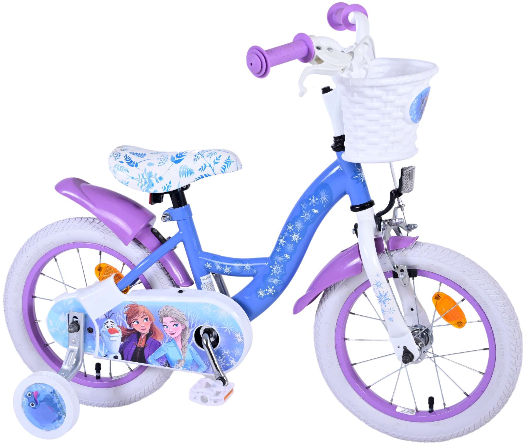Disney Frozen 2 Kinderfiets - Meisjes - 14 inch - Blauw Paars