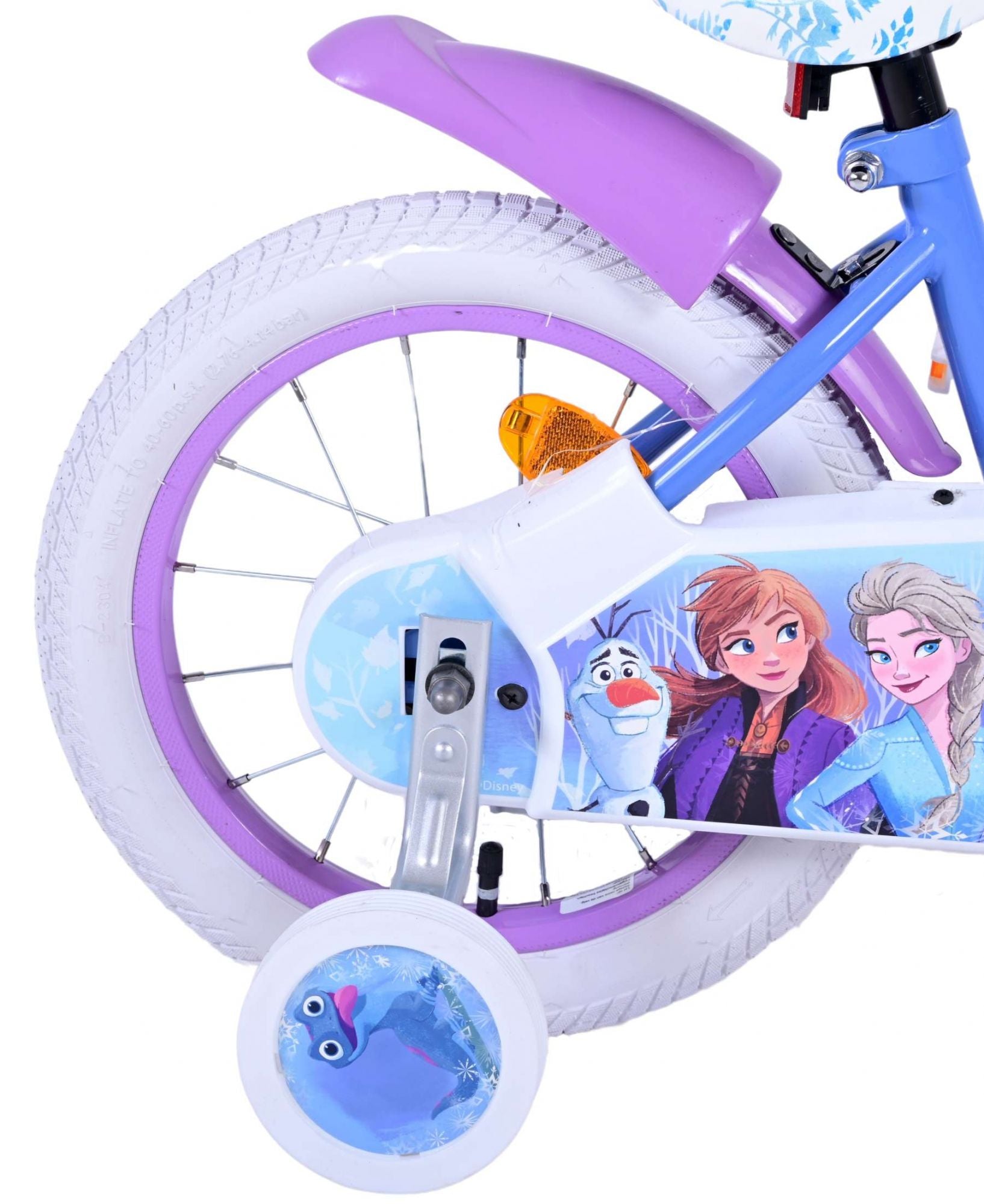 Disney Frozen 2 Kinderfiets - Meisjes - 14 inch - Blauw Paars