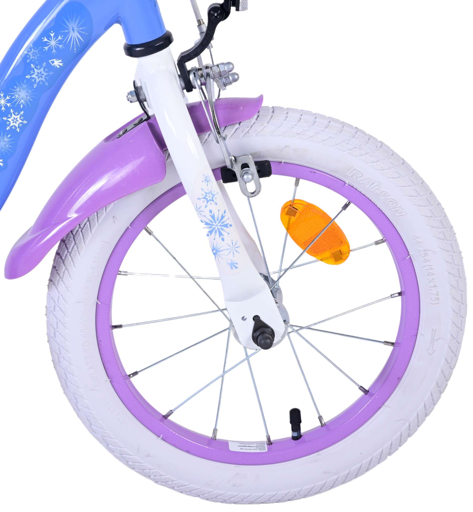 Disney Frozen 2 Kinderfiets - Meisjes - 14 inch - Blauw Paars