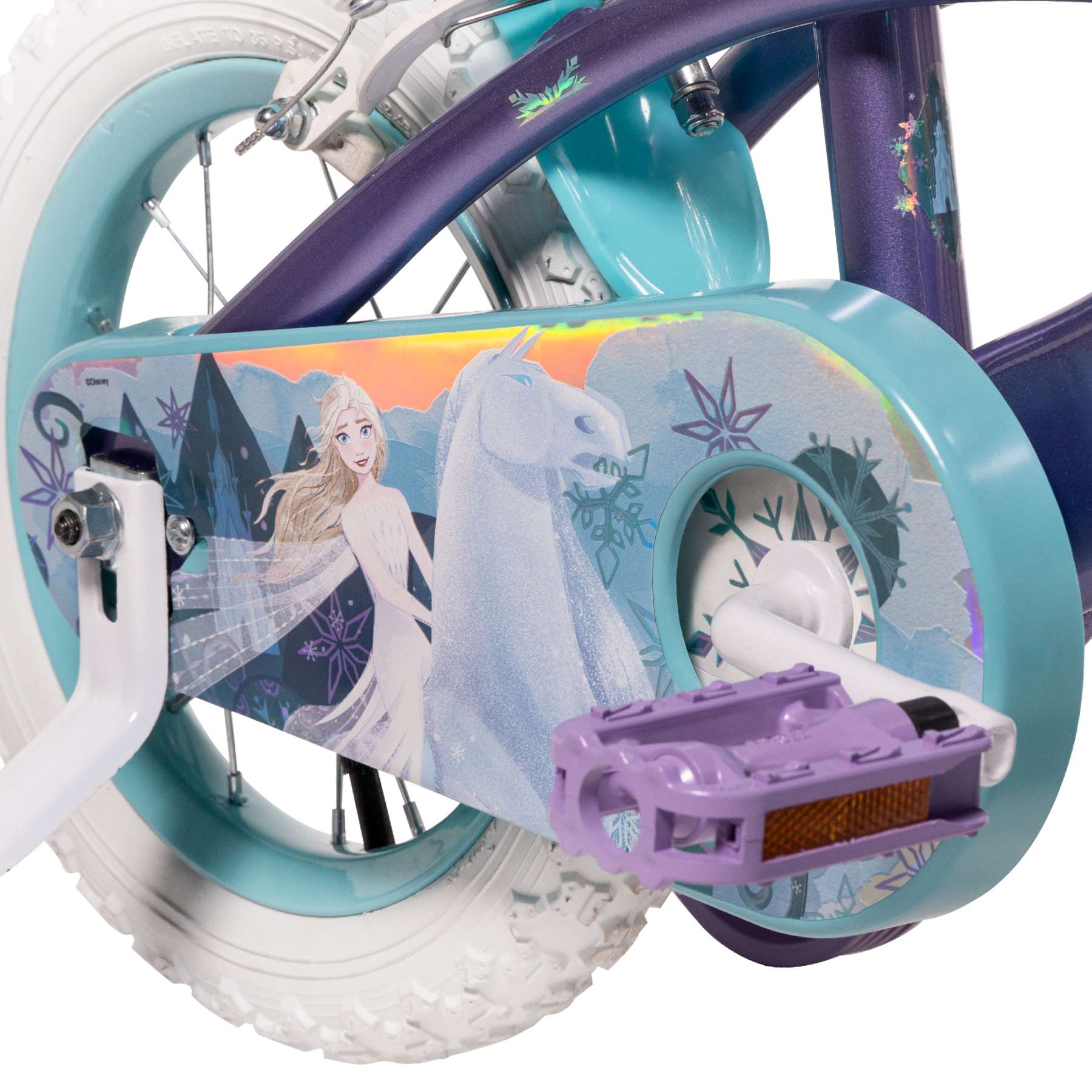 Disney die eiskönigin disney frozen 2 kinderfiets - meisjes - 12 inch - blauw paars - twee handremmen