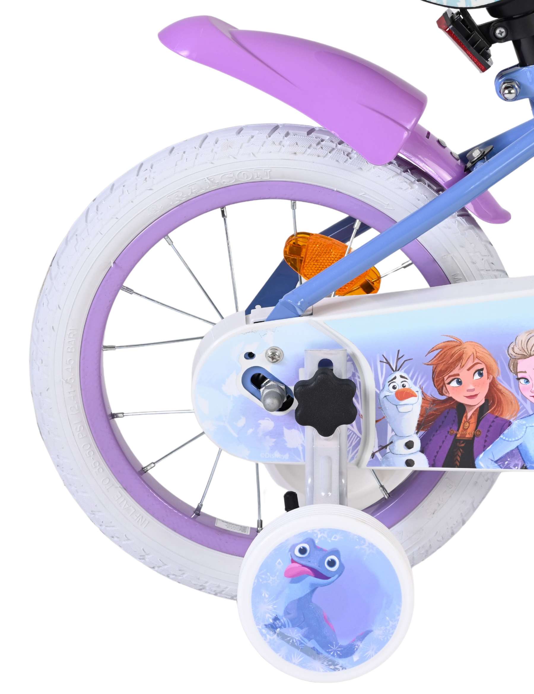 Disney die eiskönigin disney frozen 2 kinderfiets - meisjes - 14 inch - blauw paars