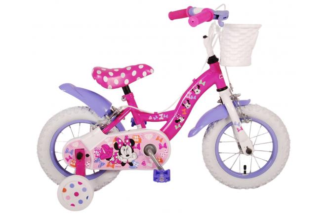 Disney Minnie schattigste ooit! Kinderfiets - Meisjes - 12 inch - Roze - Twee handremmen
