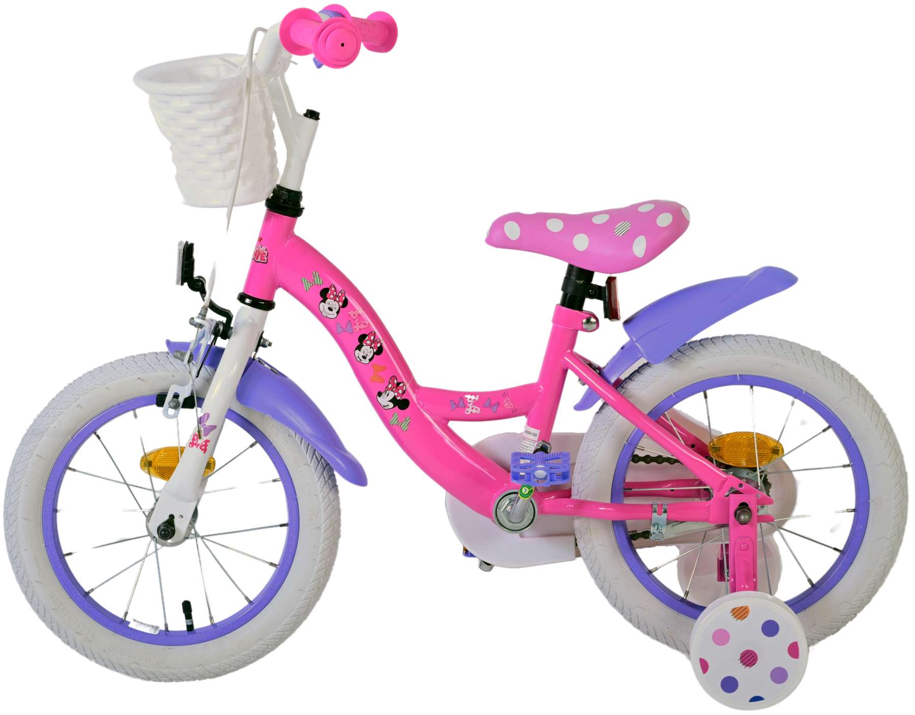 Disneyminnie schattigste ooit! kinderfiets - meisjes - 14 inch - roze