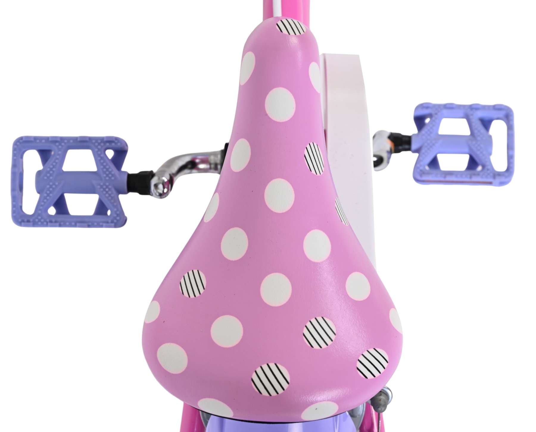 Disney minnie cutest ever! kinderfiets - meisjes - 12 inch - roze - twee handremmen