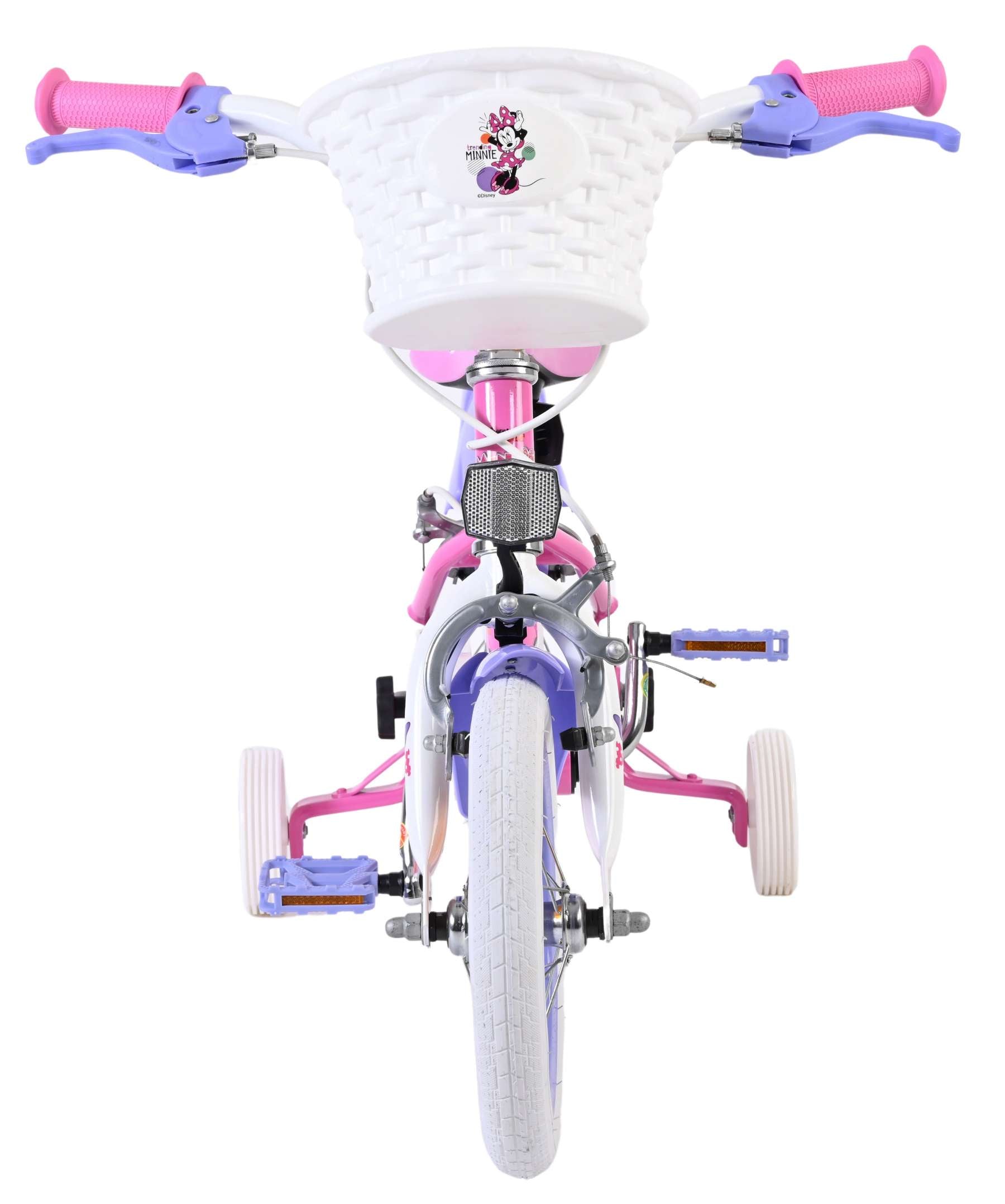 Disney minnie cutest ever! kinderfiets - meisjes - 12 inch - roze - twee handremmen