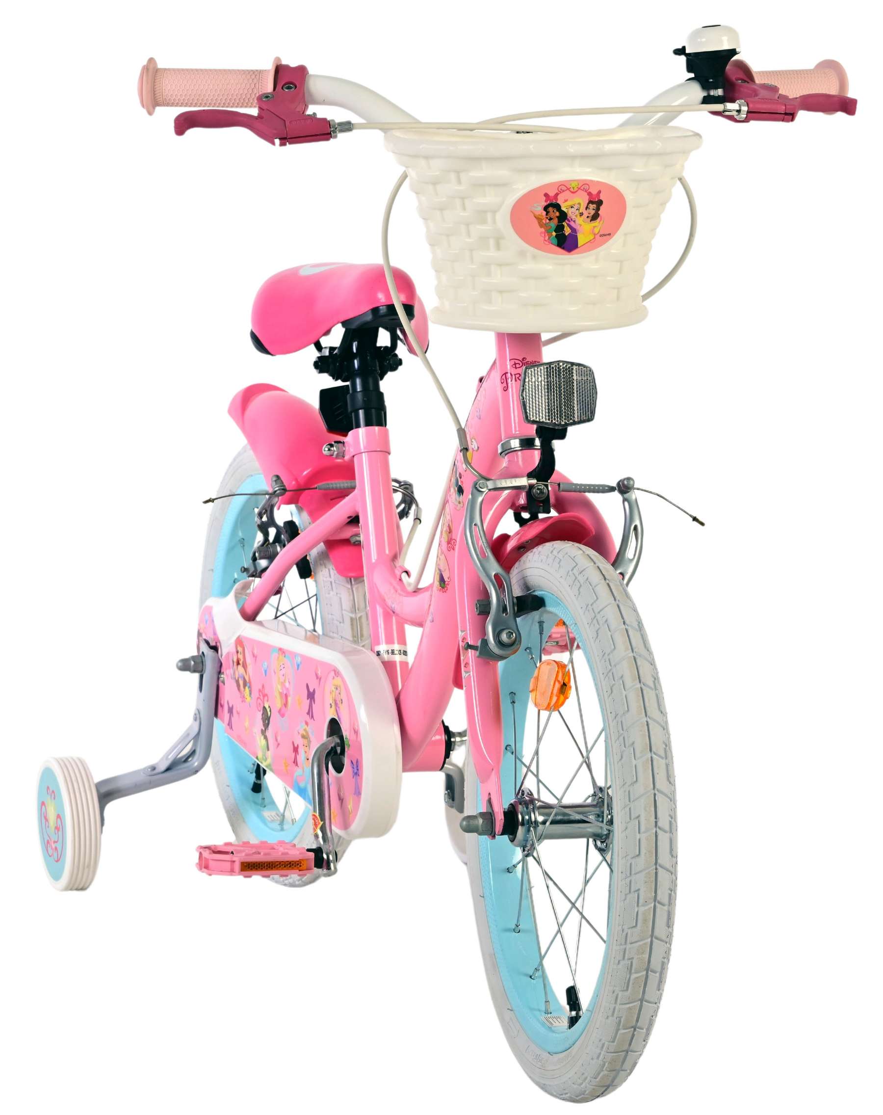 Disney prinzessin disney princess kinderfiets - meisjes - 16 inch - roze - twee handremmen