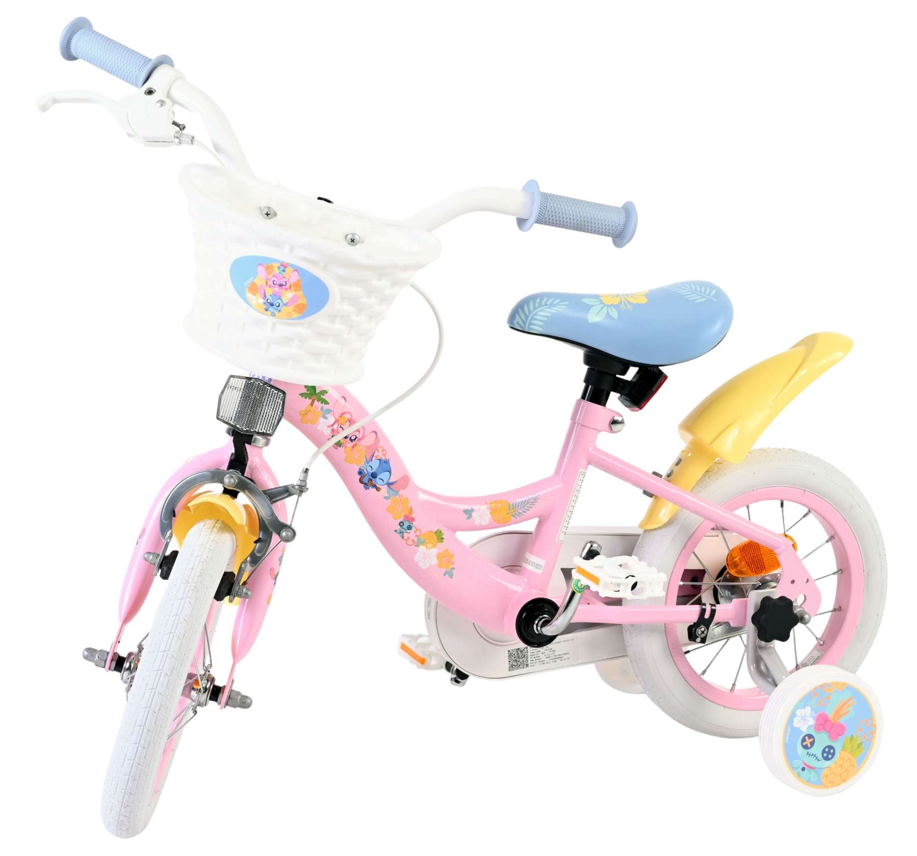 Volare koala kinderfiets - meisjes - 12 inch - roze