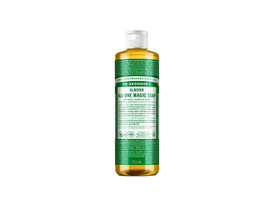 Dr. bronner's vloeibare zeep - pure castilla - amandel - 475 ml