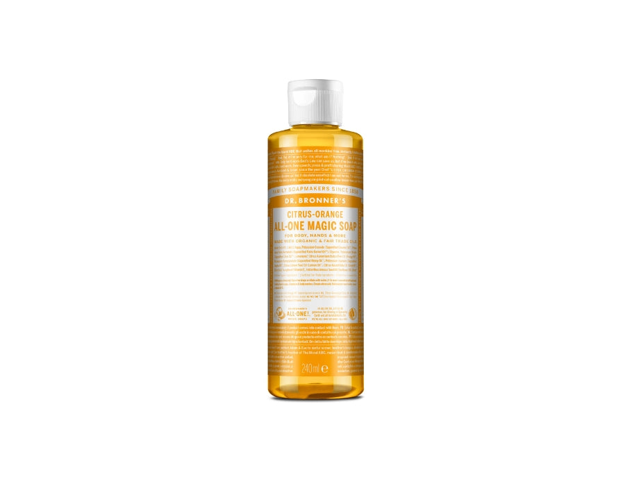 Dr. bronner's vloeibare zeep - puur castilla - citrus - 240 ml