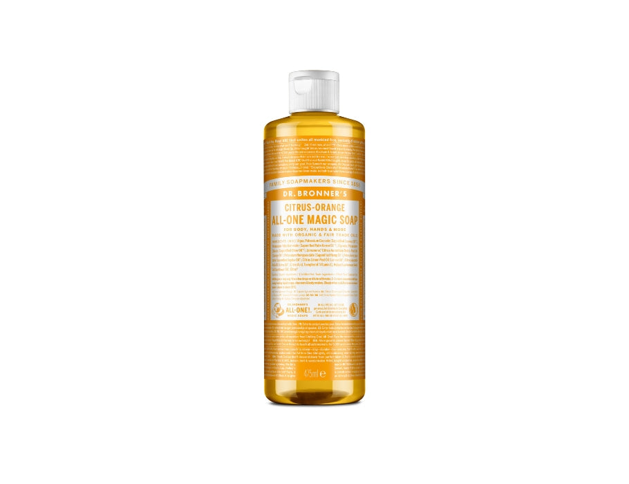 Dr. bronner's vloeibare zeep - puur castilla - citrus - 475 ml