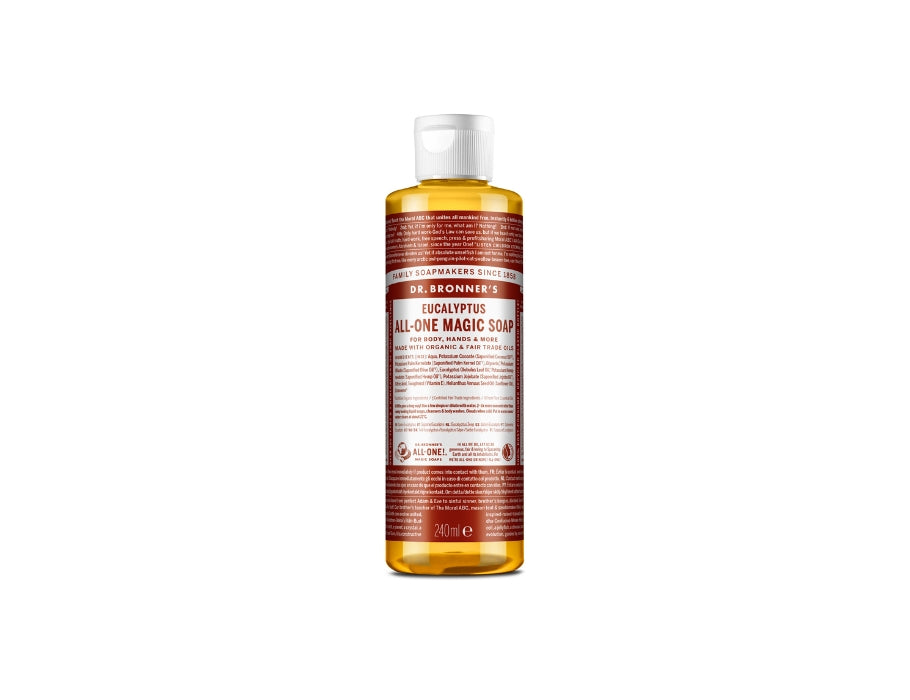 Dr. bronner's vloeibare zeep - puur castilla - eucalyptus - 240 ml