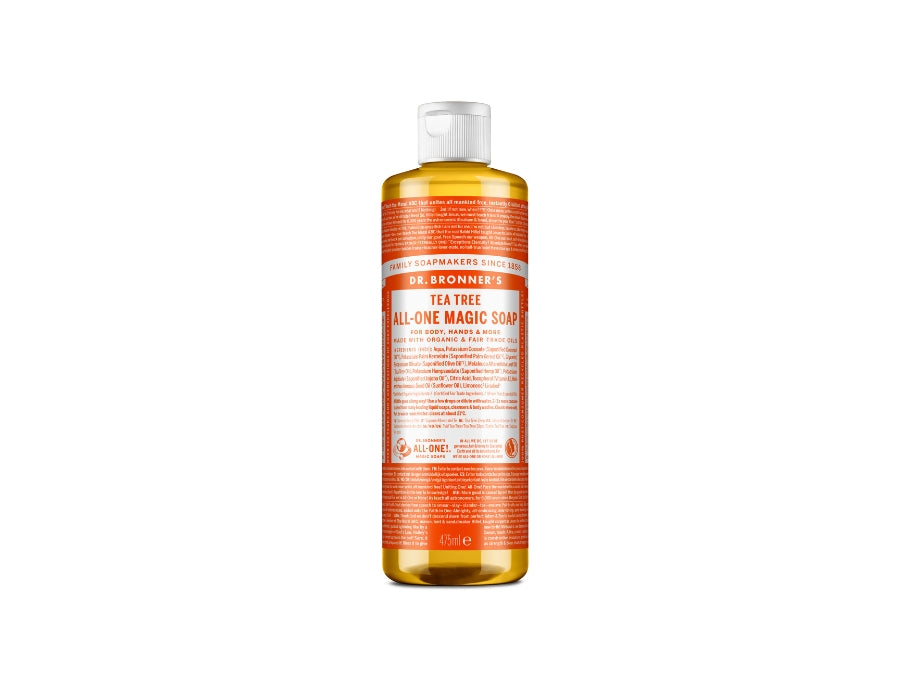 Dr. bronner's vloeibare zeep - pure castilla - tea tree - 475 ml