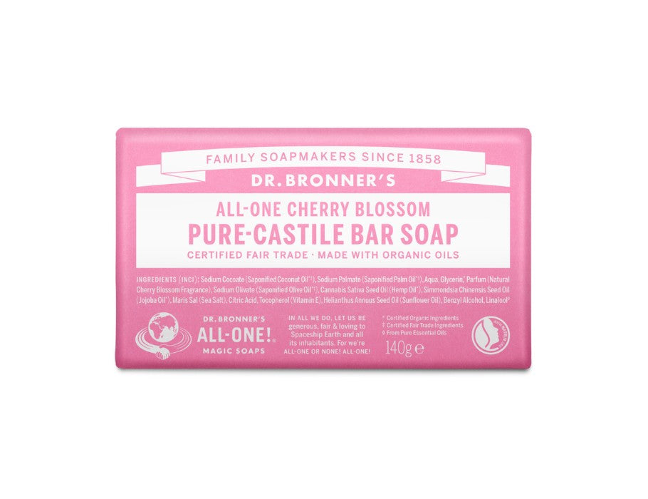 Dr. bronner's zeepblok - pure castilië - kersenbloesem