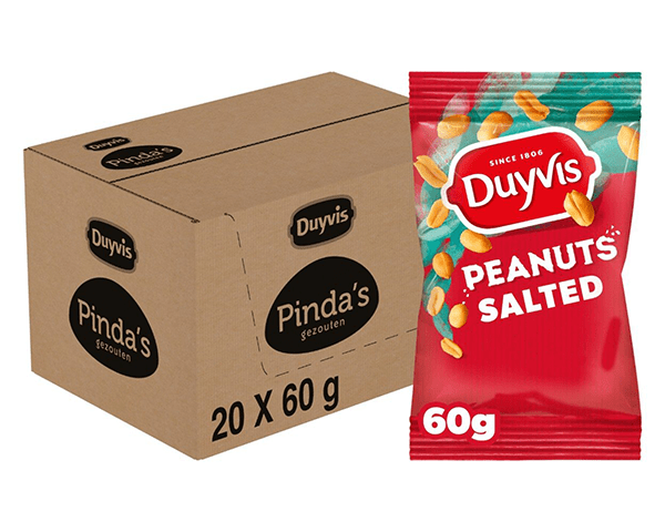 Duyvis pinda's gezouten portiepack (20x 60gr)