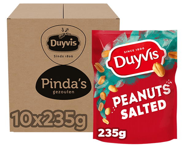 Duyvis pinda's gezouten stazak (10x 235gr)