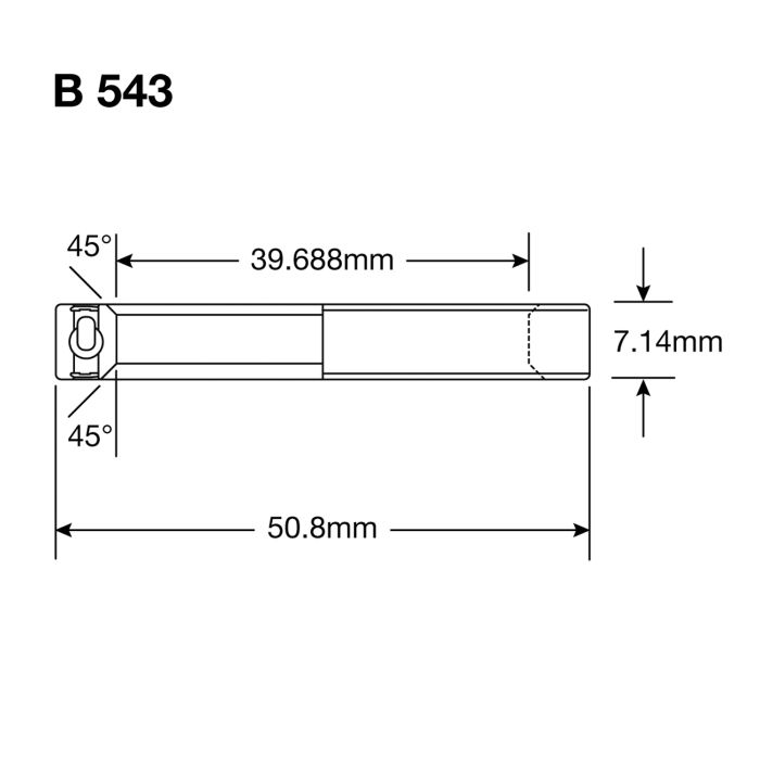 Enduro Lager balhoofd b 543 2rs 1-9 16x2x9 32'' abec 3 max