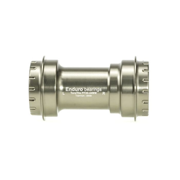 Enduro bearings torqtite bottom bracket - pf30 to 24mm - ss - graphite