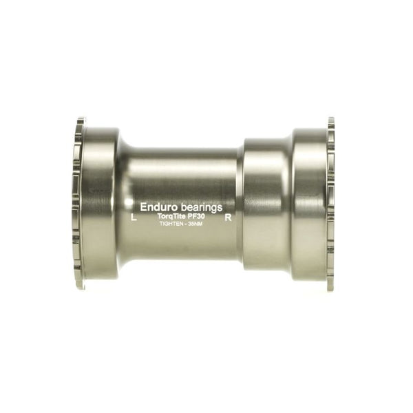 Enduro bearings torqtite bottom bracket - pf30 to 30mm (narrow) - ss - graphite
