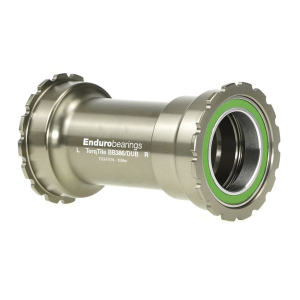 Enduro bearings torqtite bottom bracket - bb386 to dub - ss - graphite