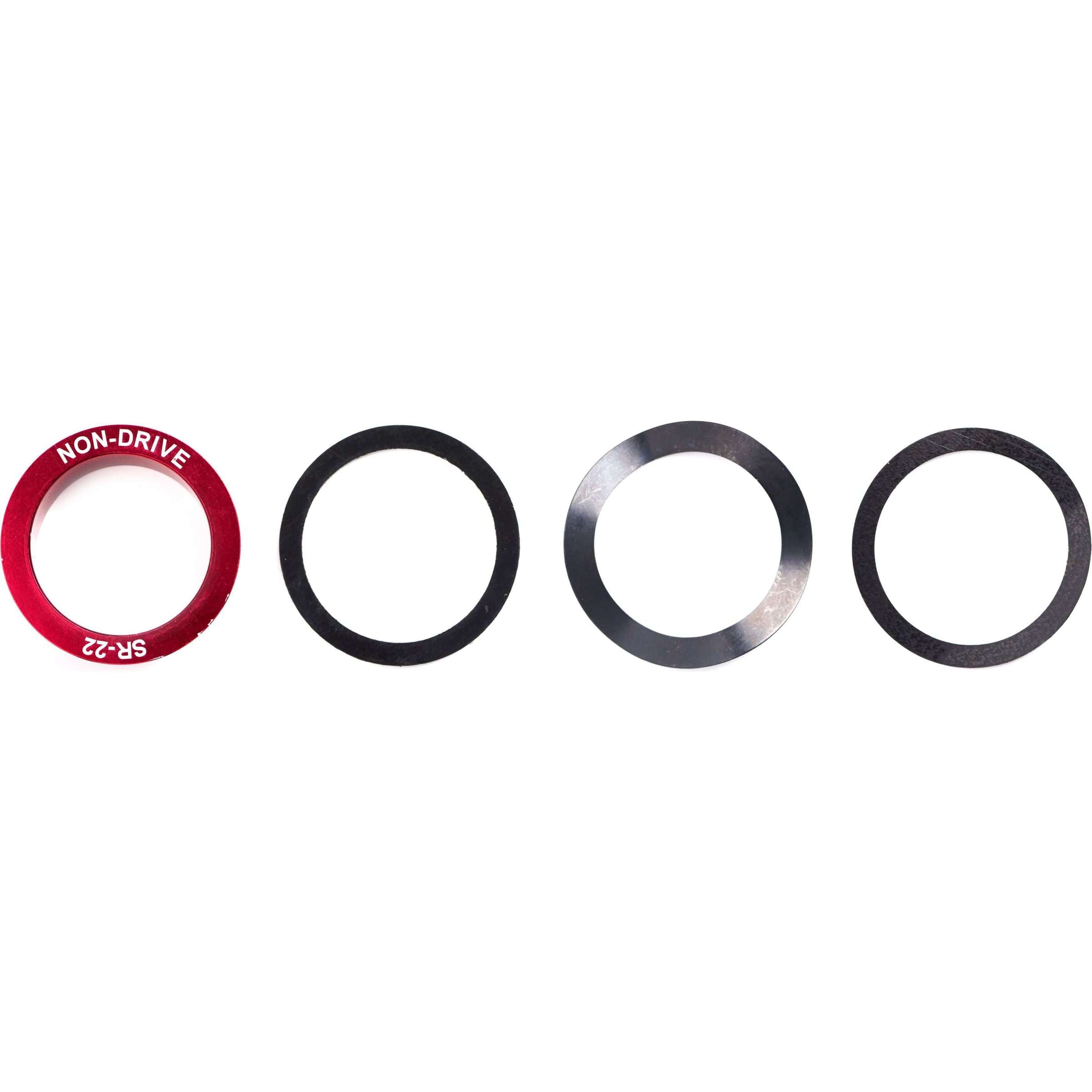 Elvedes Reducer Set - bottom bracket adapter from 24 mm to 22 mm GXP (4-piece)