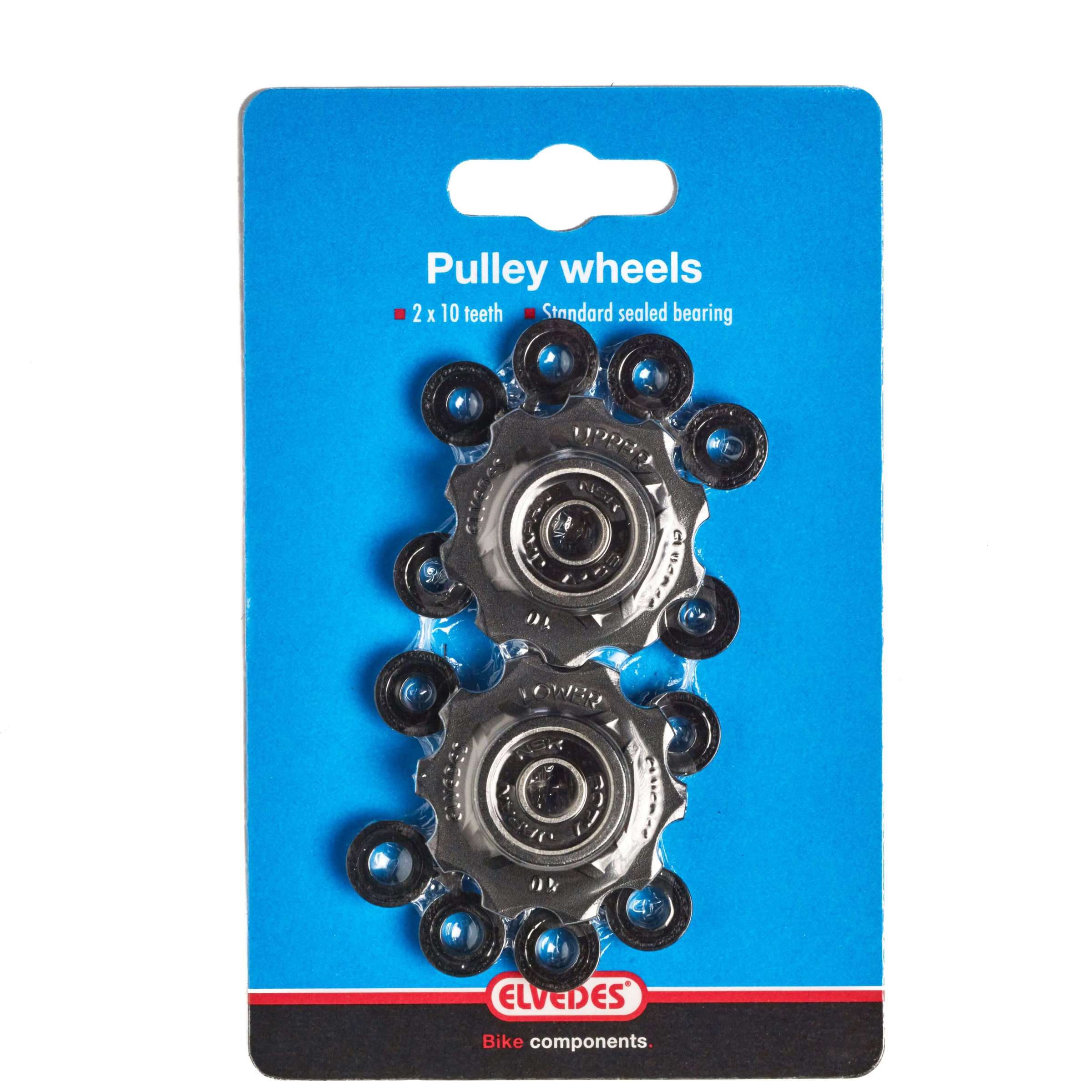 Derailleur pulleys 10 tooth 8S black 2 pieces