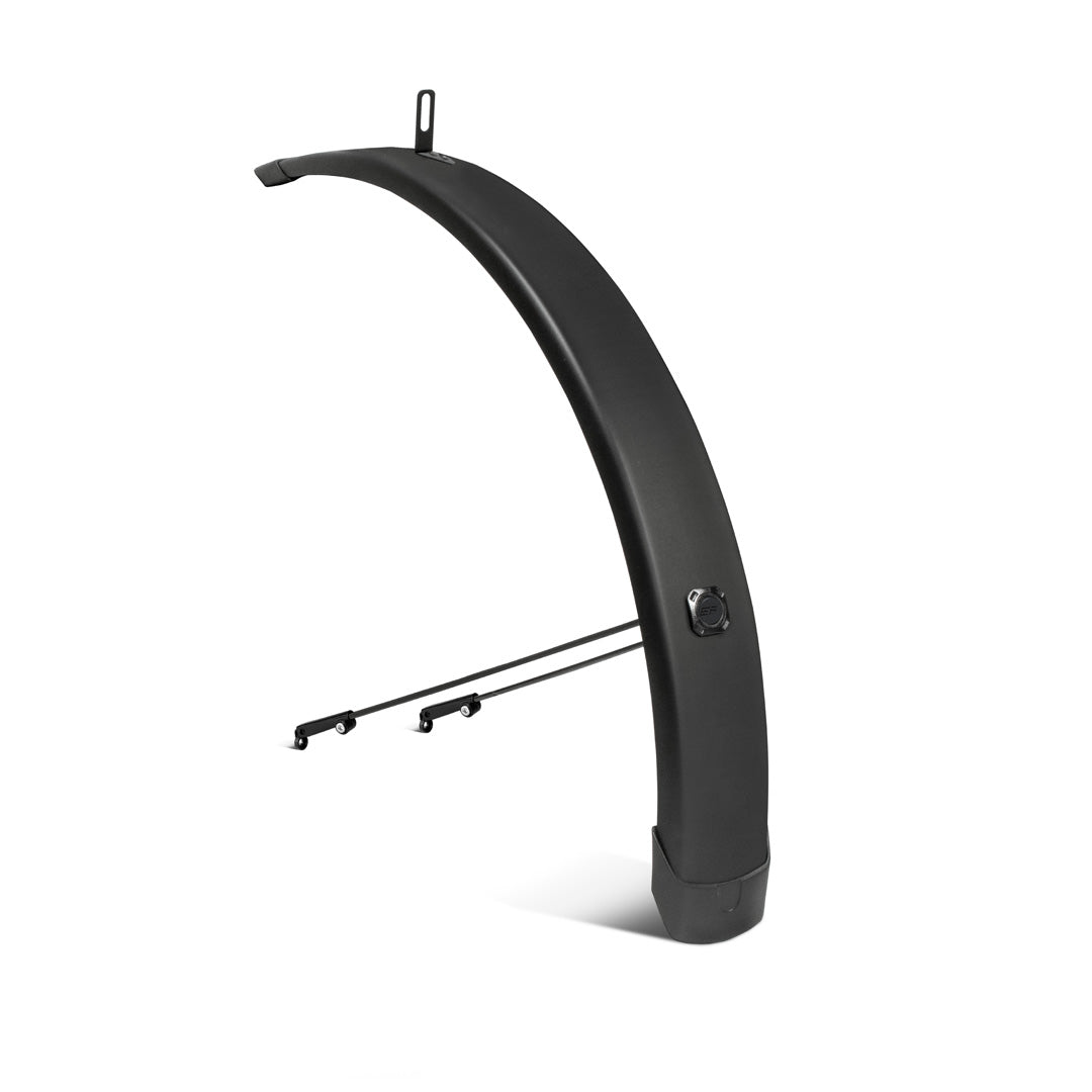Eurofender voorspatbord 20 inch 65mm urban arrow mat zwart tempo vierkant