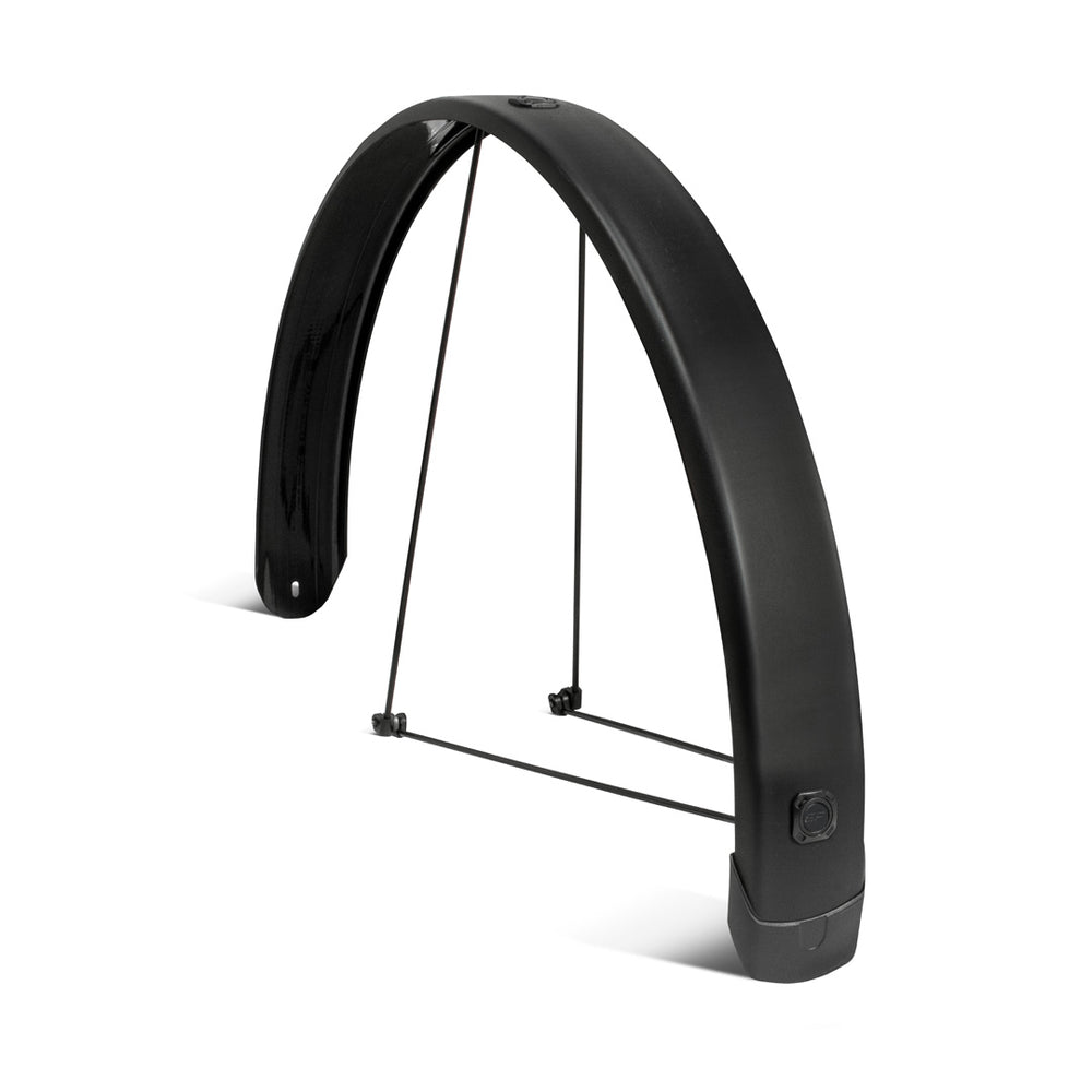 Eurofender achterspatbord tempo vierkant 26 65mm mat zwart
