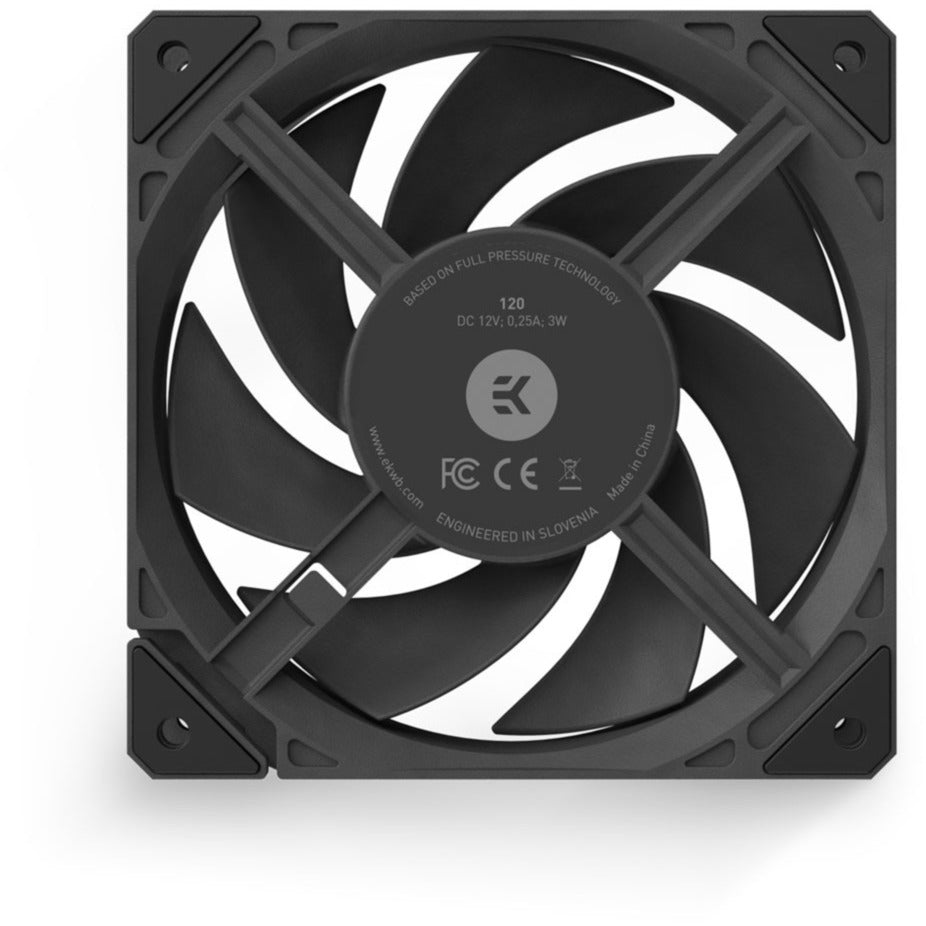 Ekwb ek-loop fan fpt 120 case fan (zwart, 120 x 120 x 27 mm, pwm)