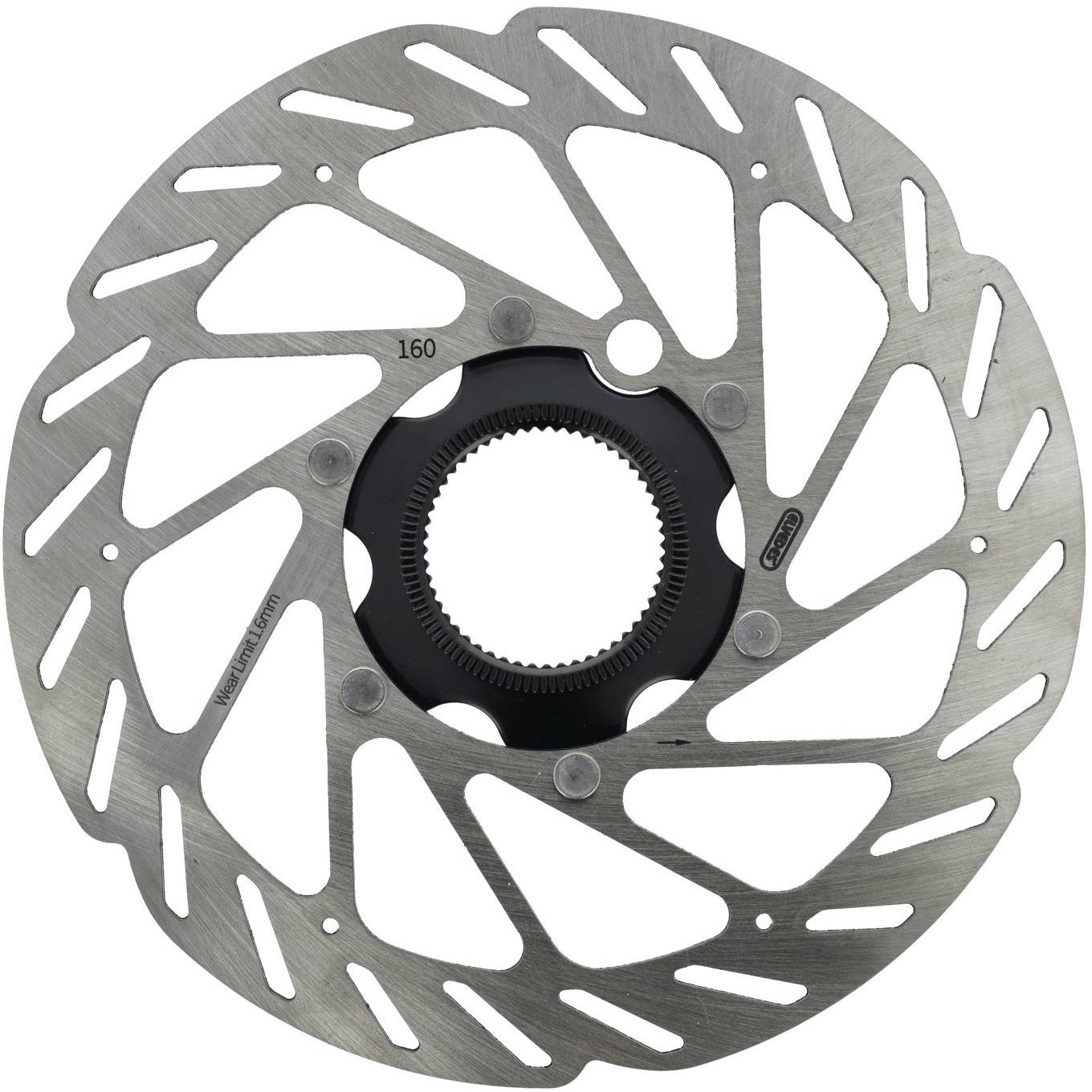 Elvedes remschijf centerlock ø160mm 1,8mm met sensormagneet zilver